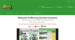 Desktop Screenshot of mowreyauction.com